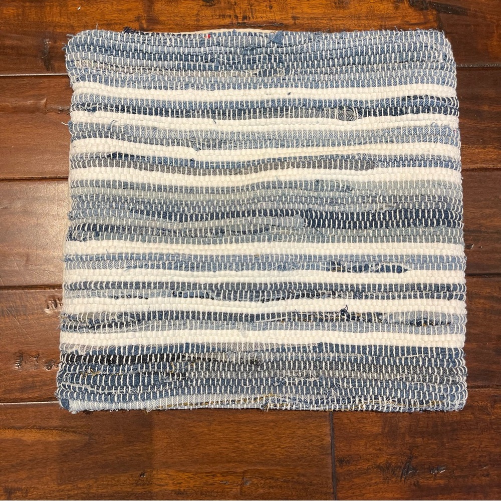 Life Styles Woven Square Throw Pillow Denim - Mina Victory 17” need new zip